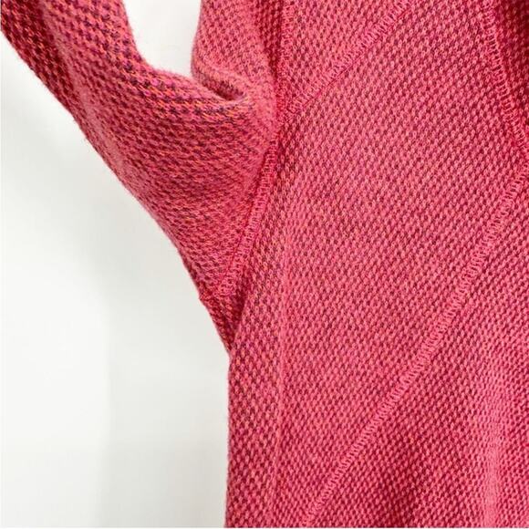 PrAna Womens Sweater Sweatshirt Ebba Wool Blend Mock Button Neck Red XS - Picture 6 of 9